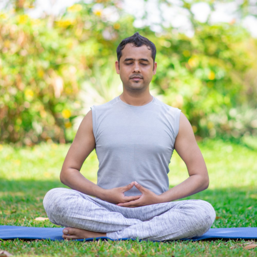 young-man-meditating